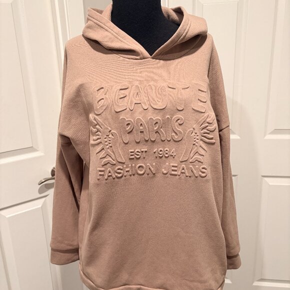 Beaute Paris hooded sweatshirt size M - Picture 2 of 5